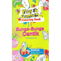 Play & Games Coloring Book Bunga-Bunga Cantik