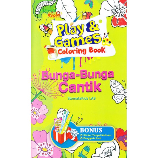 Play & Games Coloring Book Bunga-Bunga Cantik