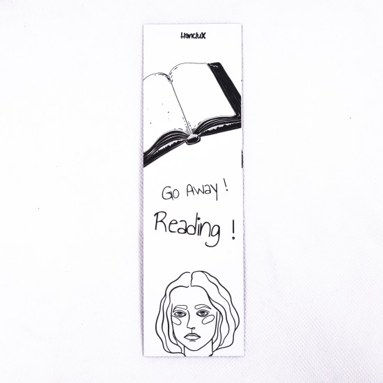 Hanclux Bookmark Black Reading