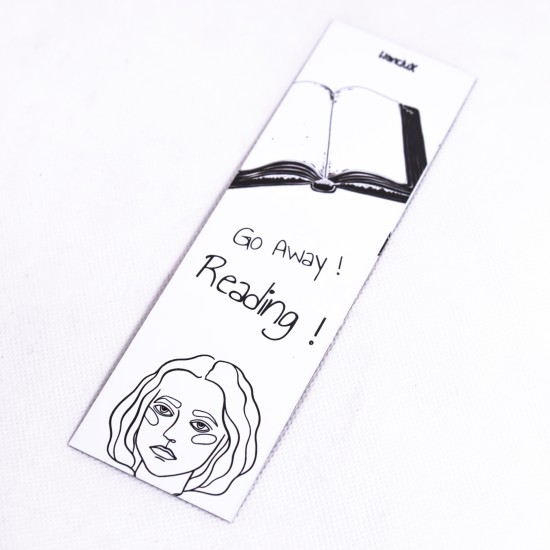 Hanclux Bookmark Black Reading