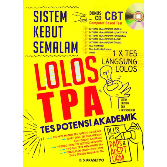 Sistem Kebut Semalam Lolos Tpa 1x Tes Langsung Lolos Untuk Sarjana Dan Pascasarjana