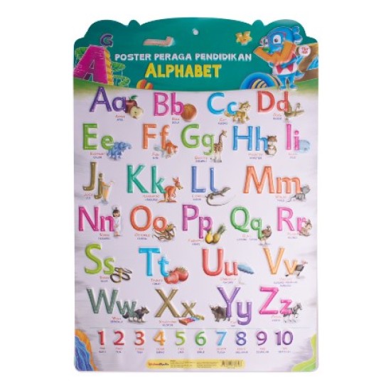 Poster Peraga Pendidikan Alphabet (Gambar Timbul)
