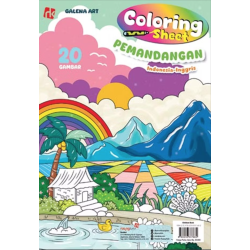 Coloring Sheet: Pemandangan Coloring Sheet: Pemandangan