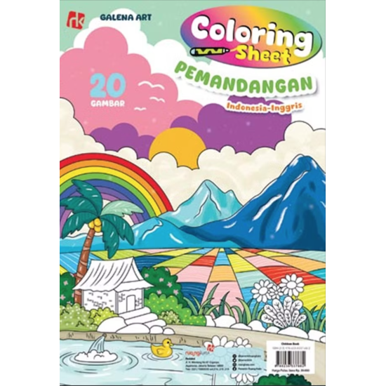 Coloring Sheet: Pemandangan