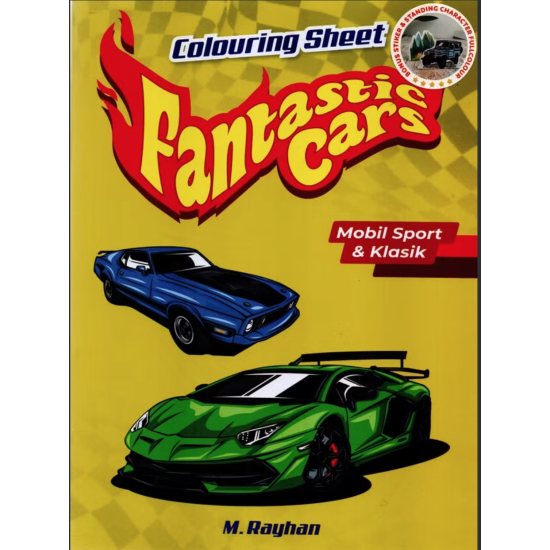 Colouring Sheet Fantastic Cars : Mobil Sport & Klasik