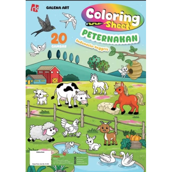 Coloring Sheet Peternakan