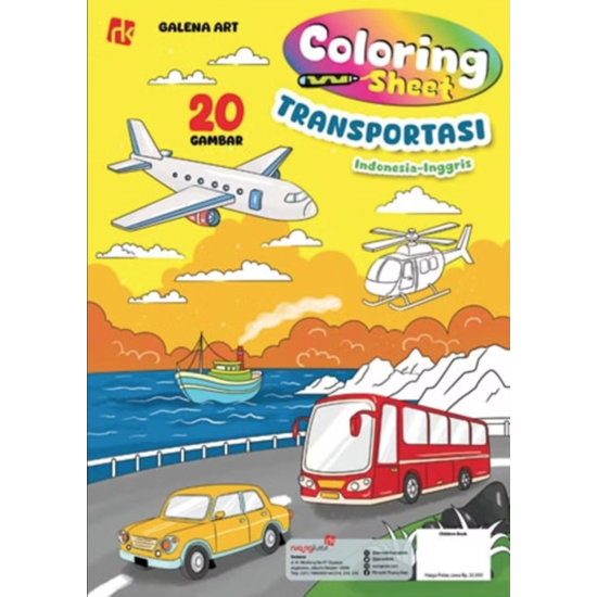 Coloring Sheet Transportasi