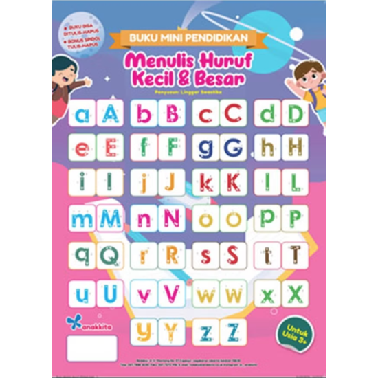 Buku Poster Mini Pendidikan : Menulis Huruf Kecil & Besar