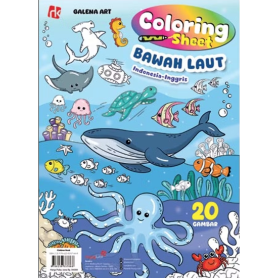 Coloring Sheet Dunia Bawah Laut