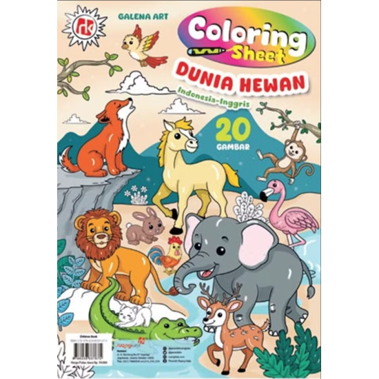 Coloring Sheet Dunia Hewan