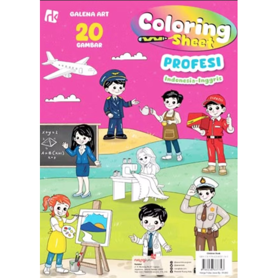 Coloring Sheet: Profesi