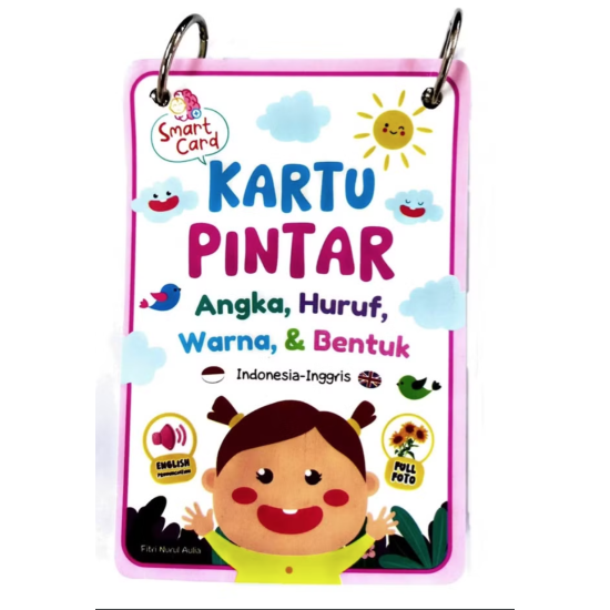 Kartu Pintar Angka, Huruf, Warna & Bentuk