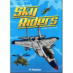 Colouring Sheet Sky Riders Pesawat dan Helikopter Colouring Sheet Sky Riders Pesawat dan Helikopter