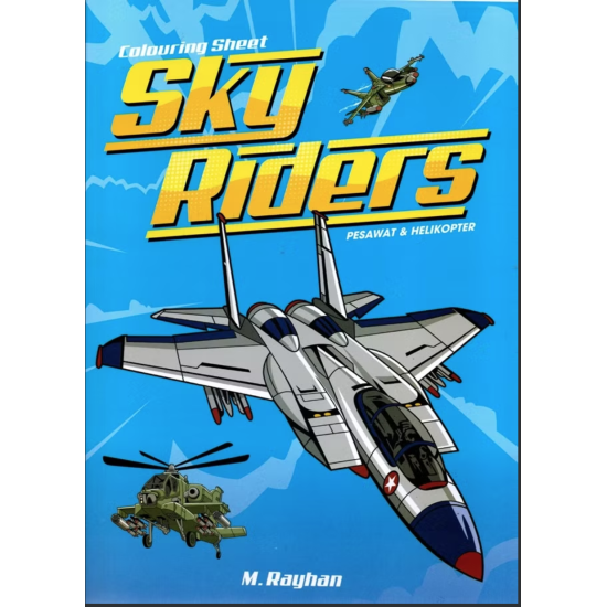 Colouring Sheet Sky Riders Pesawat dan Helikopter Colouring Sheet Sky Riders Pesawat dan Helikopter