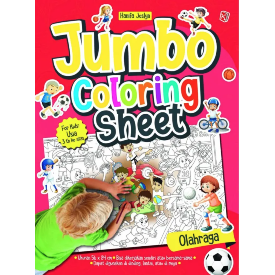 Jumbo Coloring Sheet Olahraga Jumbo Coloring Sheet Olahraga