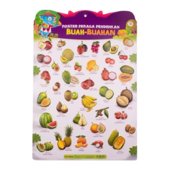 Poster Peraga Pendidikan Buah-Buahan (Gambar Timbul)