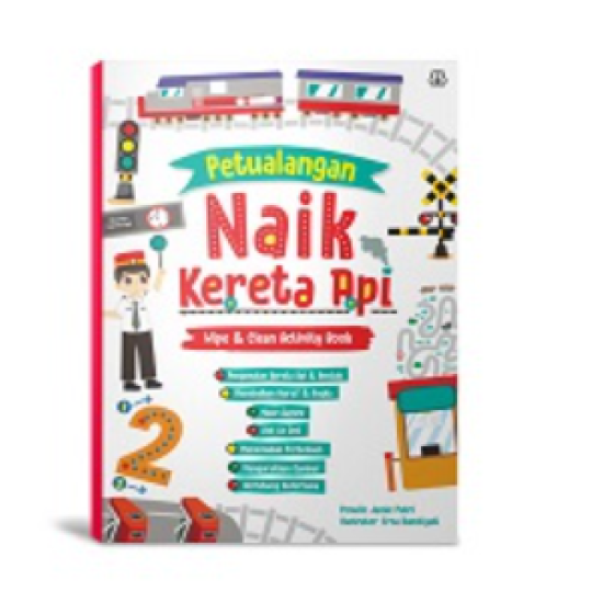 Wipe Clean Activity: Petualangan Naik Kereta Api