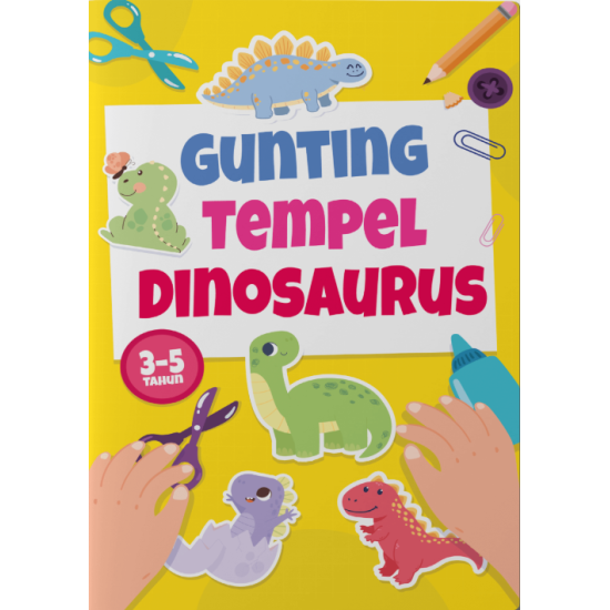 Aktivitas: Gunting Tempel Dinosaurus (Buku Event)