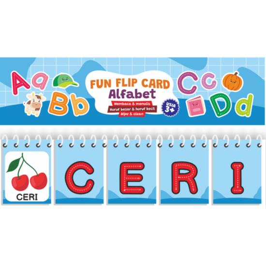 Mainan Edukatif: Fun Flip Card: Alfabet Mainan Edukatif: Fun Flip Card: Alfabet