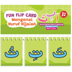 Mainan Edukatif: Fun Flip Card Mengenal Huruf Hijaiah