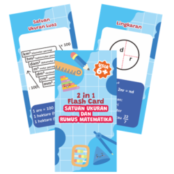 Mainan Edukatif: Satuan Ukuran dan Rumus Matematika 2 In 1 Flash Card Ring