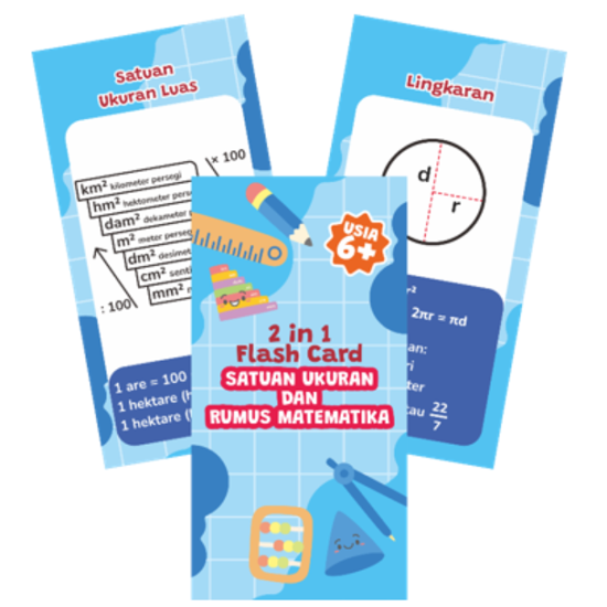 Mainan Edukatif: Satuan Ukuran dan Rumus Matematika 2 In 1 Flash Card Ring Mainan Edukatif: Satuan Ukuran dan Rumus Matematika 2 In 1 Flash Card Ring