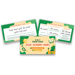 Mainan Edukatif: Doa Sehari-Hari 2 In 1 Flash Card Ring