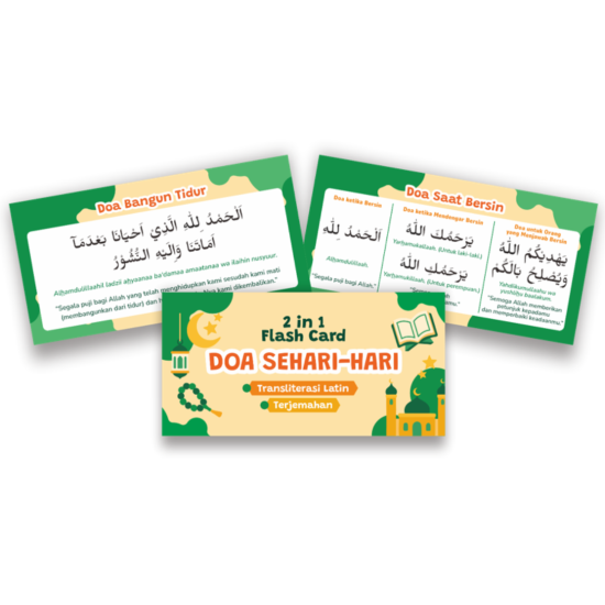 Mainan Edukatif: Doa Sehari-Hari 2 In 1 Flash Card Ring