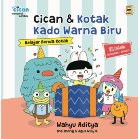 Seri Fun Cican: Cican & Kotak Kado Warna Biru (Boardbook)