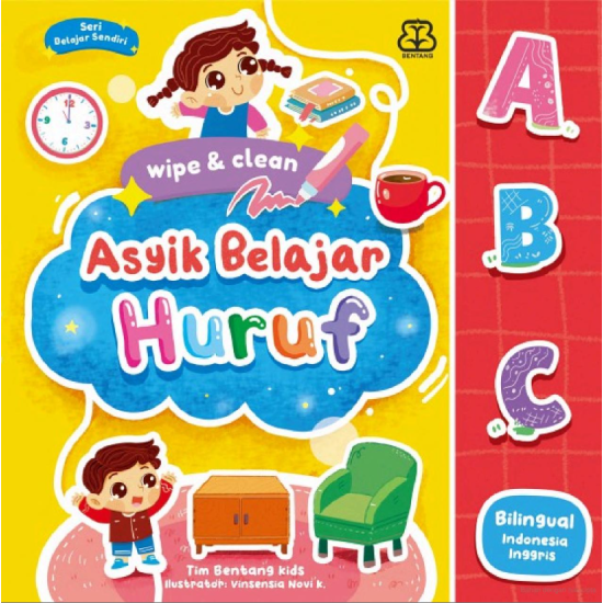 Asyik Belajar Huruf (Wipe & Clean) Boardbook