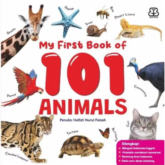 My First Book - My First Book Of 101 Animals (Boardbook)