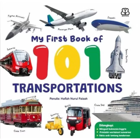 My First Book Of 101 Transportation (Boardbook)