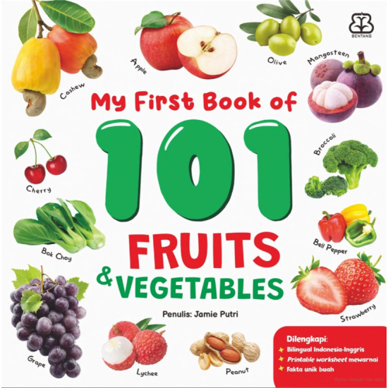 My First Book Of 101 Fruits & Vegetables (Boardbook)