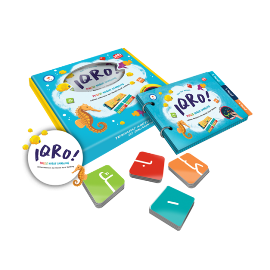 Iqro! Puzzle Huruf Sambung (Softcover + Box + Puzzle)