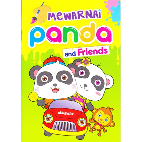 Mewarnai Panda And Friends