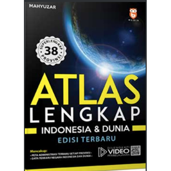 Atlas Lengkap Indonesia & Dunia Edisi Terbaru 38 Provinsi