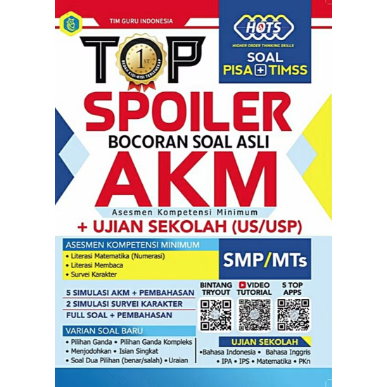 TOP Spoiler Bocoran Soal Asli AKM (Asesmen Kompetensi Minimun) dan Ujian Sekolah (US/USP) SMP/MTs TOP Spoiler Bocoran Soal Asli AKM (Asesmen Kompetensi Minimun) dan Ujian Sekolah (US/USP) SMP/MTs