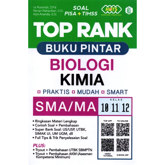 Top Rank Buku Pintar Biologi & Kimia Sma Top Rank Buku Pintar Biologi & Kimia Sma