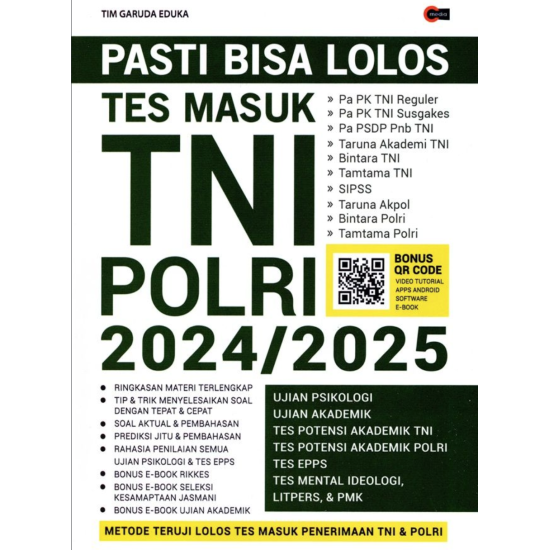 Pasti Bisa Lolos Tes Masuk TNI POLRI 2024/2025 Pasti Bisa Lolos Tes Masuk TNI POLRI 2024/2025