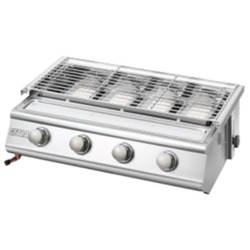 Kompor Gas Panggang Getra 4 Tungku BBQ Stainless BS-214 Kompor Gas Panggang Getra 4 Tungku BBQ Stainless BS-214