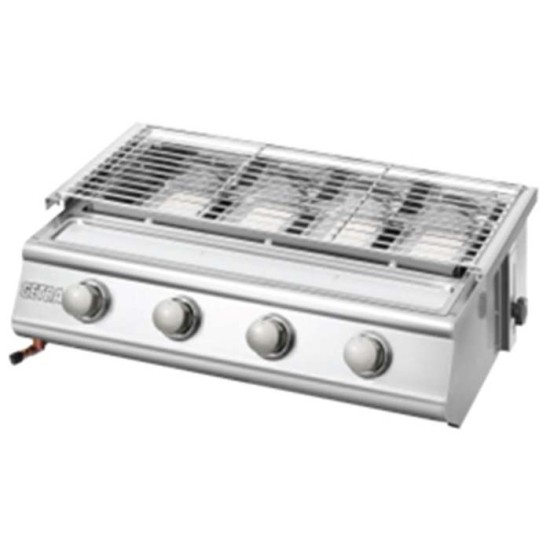 Kompor Gas Panggang Getra 4 Tungku BBQ Stainless BS-214