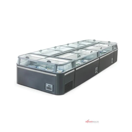 Minimarket Cabinet GEA Head Glass Door Island Freezer 900 Liter LYCASTE-210
