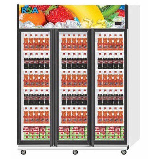 Showcase 3 Pintu RSA 1350 Liter Display Cooler AMETHYST